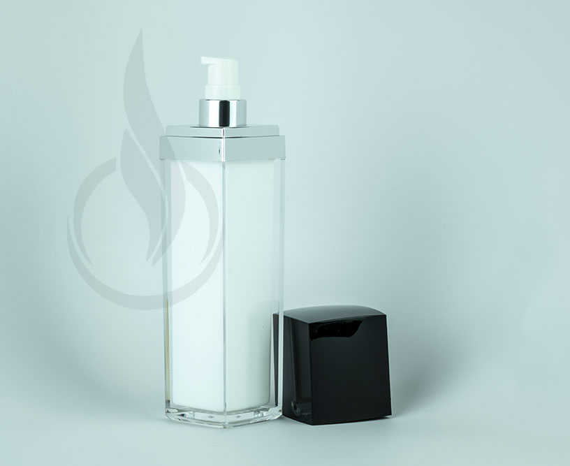 140ml Black Lid Square Series Bottle